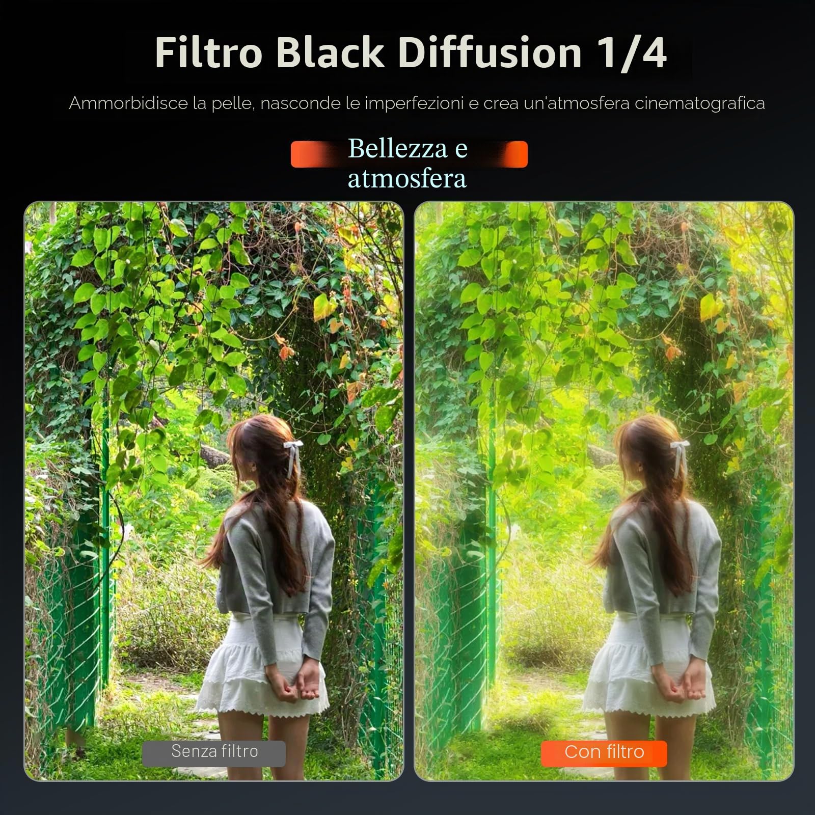 Kit di filtri ND AMAZEAR per accessori DJI Osmo Pocket 4/3 (1/4 Black Mist/CPL / ND16 / ND64 / ND256) Kit di filtri per vlog di viaggio per DJI Pocket 4/3