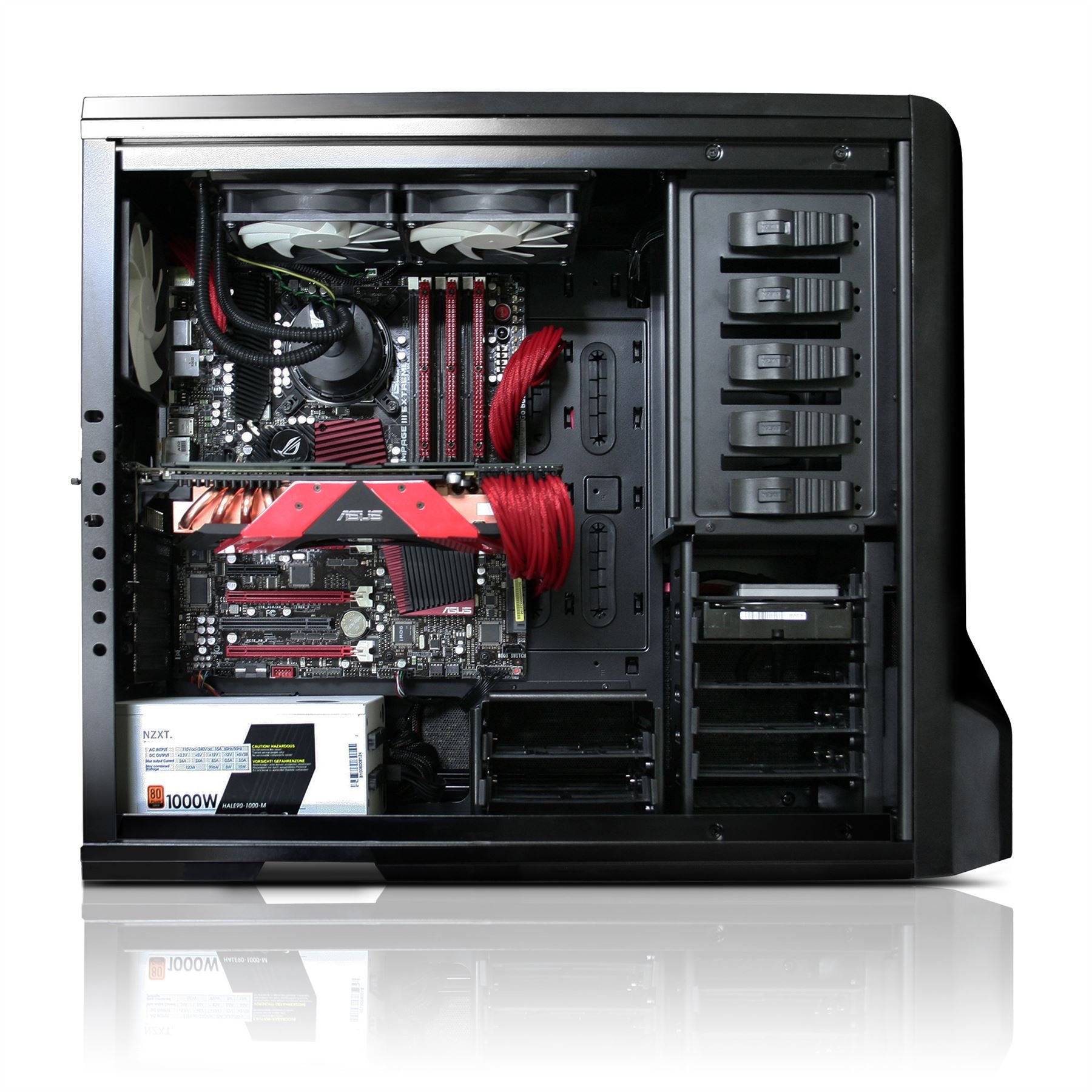 希少 NZXT製のPCケース「Phantom-BK」PHAN-001BK NeweggBusiness - NZXT Phantom PHAN-001BK Black Steel / Plastic
