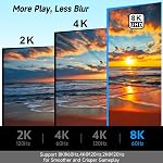8K 90 Degré HDMI 2.1 Adaptateur 2 Emballer, monter et descendre Angle droit HDMI Hommes à femmes HDMI L-Shaped Connector Extender Support 8K@60Hz,4K@120Hz pour Google Chrome Cast, Roku Stick, Mur TV, Ordinateur portable et PC