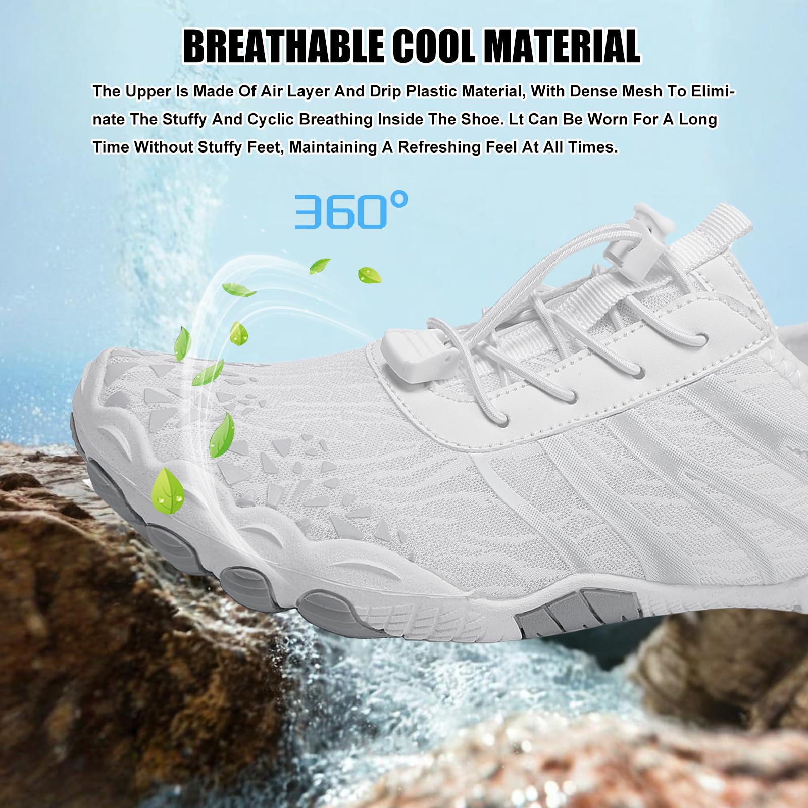 Hike Barfußschuhe Damen Herren Pro Wasserschuhe Breite Zehenbox rutschfest Unisex Athletic Outdoor Laufschuhe
