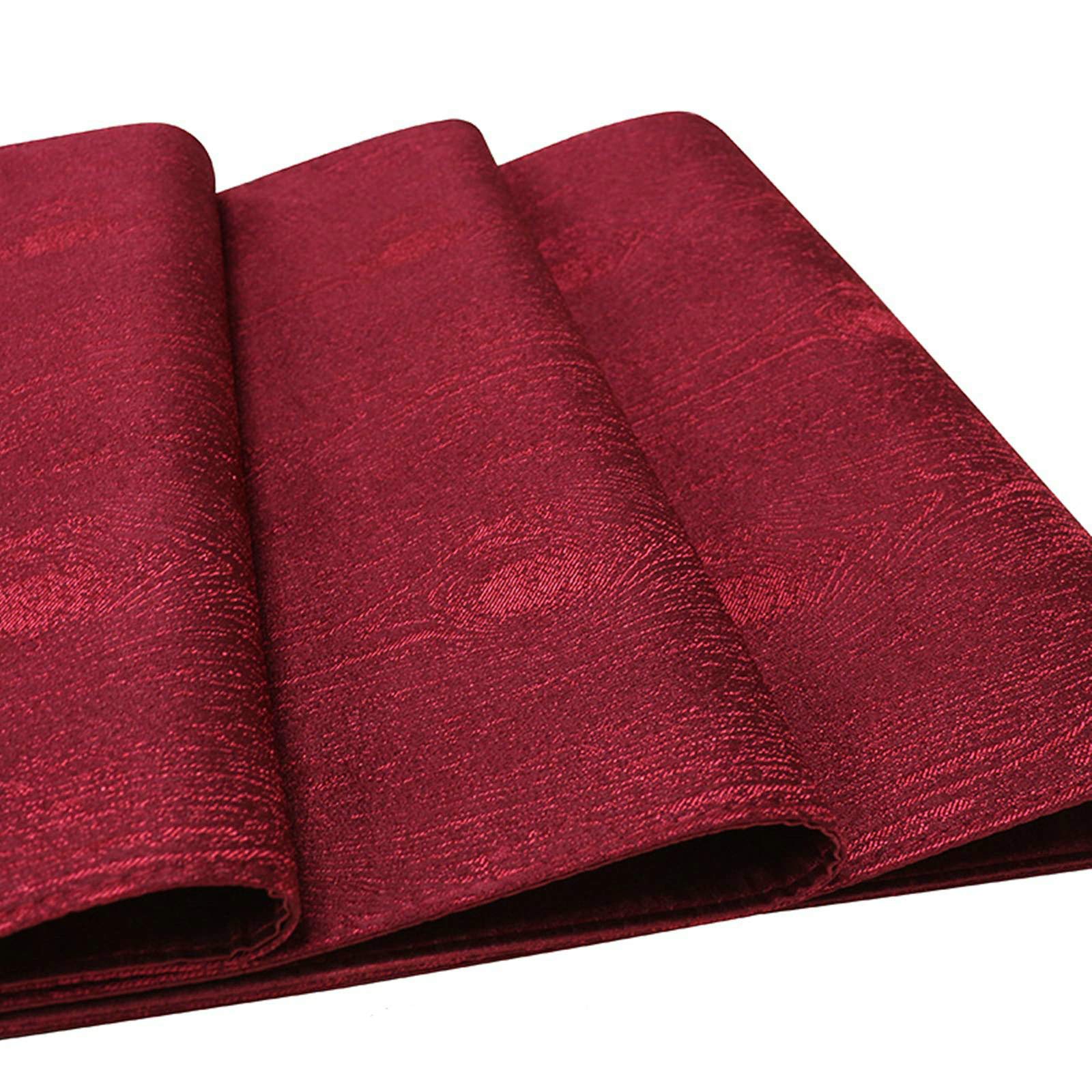 Aeici Chemin de table carré décoratif en coton - Motif triangles - 35,6 x 200,3 cm - Fuchsia