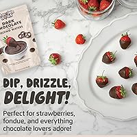 Vista 8 de Chocolate Works Obleas de chocolate negro para derretir, 2.5 libras (paquete de 1)