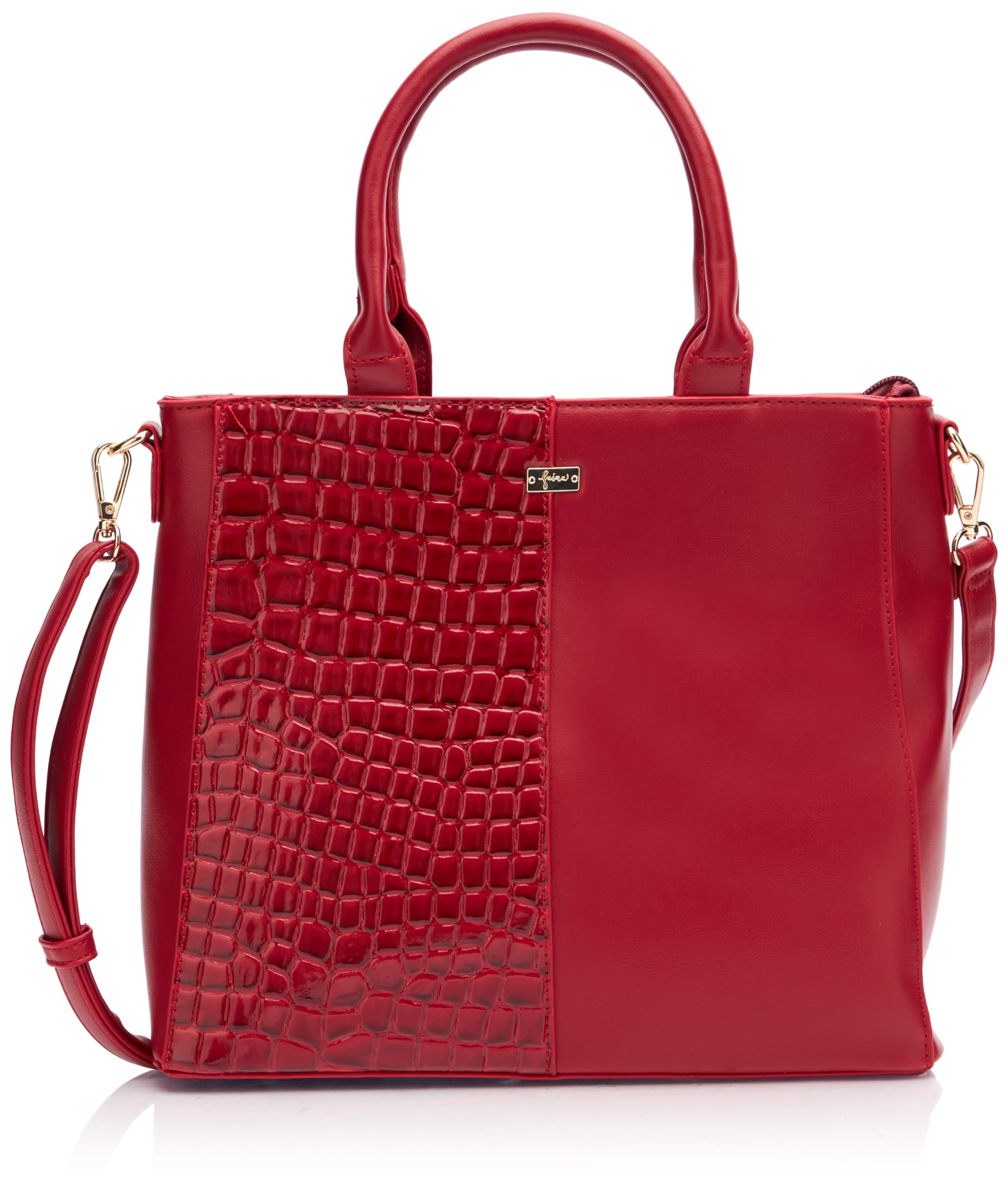 Sookie Women's Handbag with Reptile Embossing Shopper, red, One Size