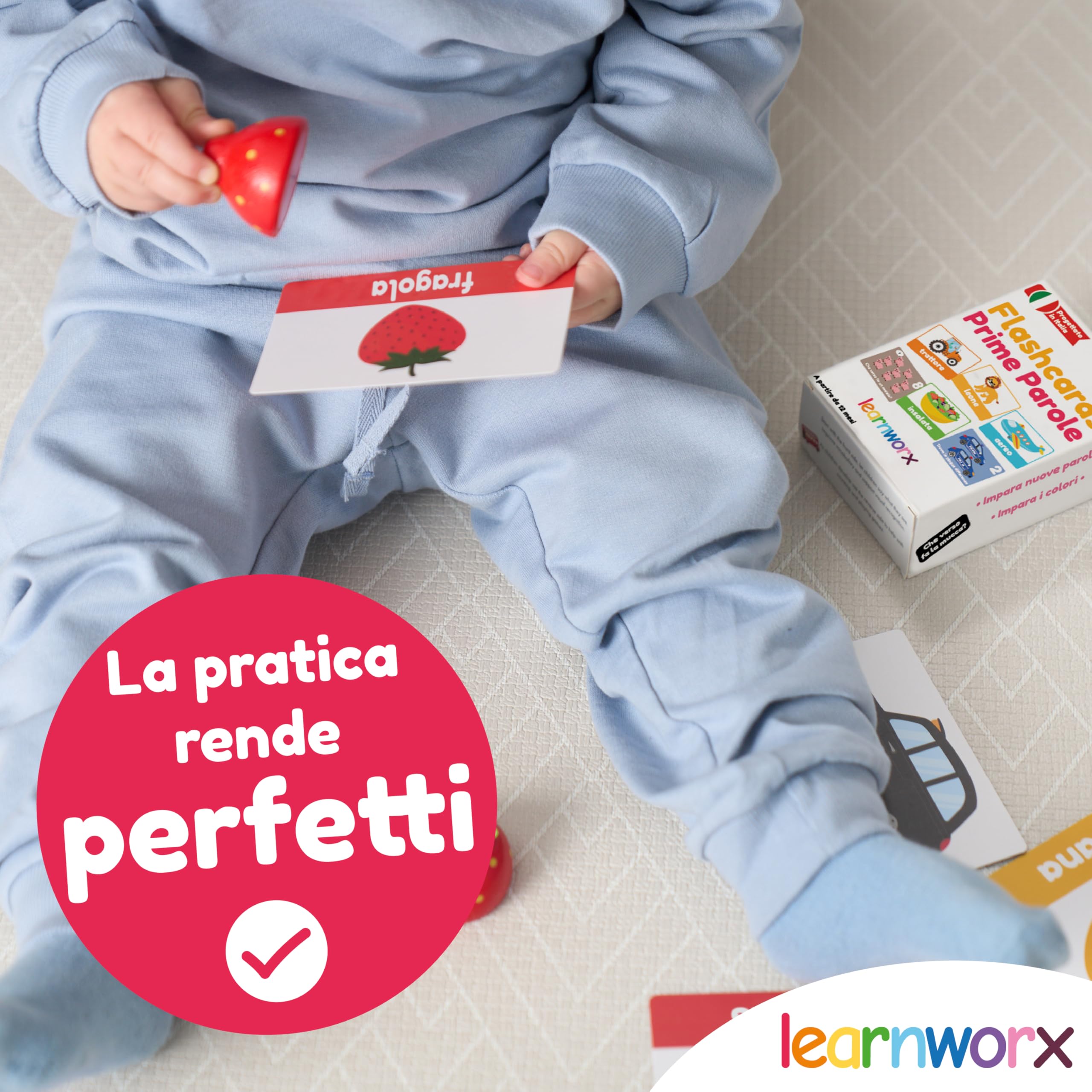 Flashcards Prime Parole | Bambini 1-3 Anni | Carte Educative | Alphabet Lettere Numeri Colori Forme Animali | 101 Carte di Apprendimento | Dai 12 Mesi | Gioco Linguaggio & Sviluppo