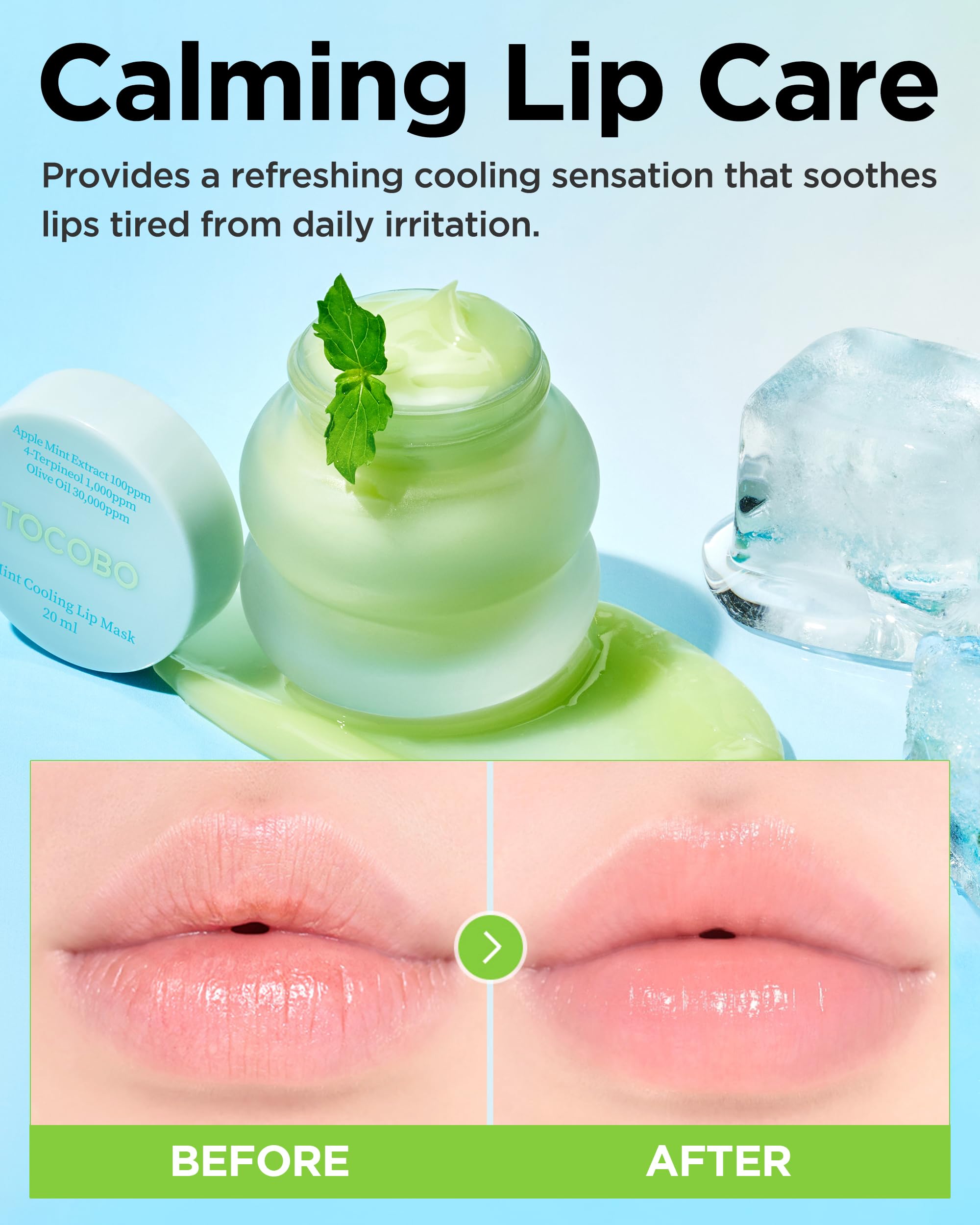 tobacco lip mask Amazon.com : TOCOBO Mint Cooling Lip Mask – Cooling Relief Lip Sleeping Mask  for Dry, Irritated Lips – Apple Mint + Tea Tree-Derived 4-Terpineol & Olive  Oil – Soft Melting Texture, Fresh