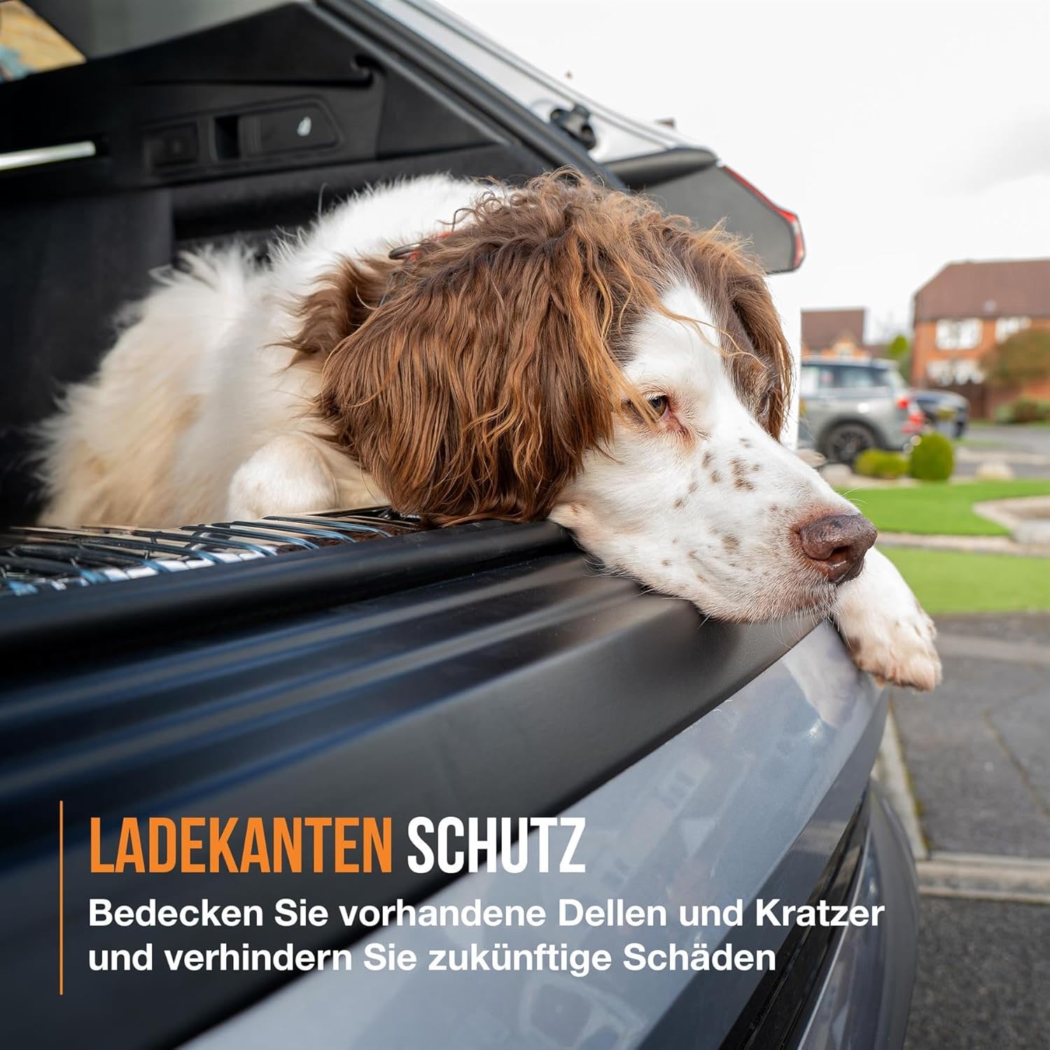 Travall Car Trunk Bumper Protector Compatible with BMW X3 (2017-2021) - Vehicle-Specific Black Smooth Plastic Bumper Protection Against Scuffs and Scratches