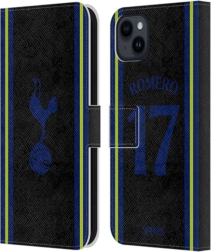 Head Case Designs Officially Licensed Tottenham Hotspur F.C. Cristian Romero 202223 Players Home Kit Leather Book Wallet Case Cover Compatible with