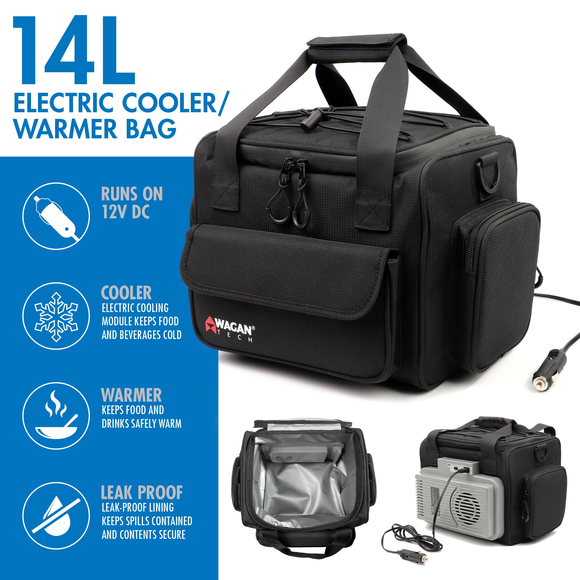 Amazon.com: Wagan EL6234 14L Electric Cooler Warmer Bag 14 Liter
