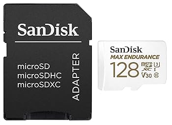 SanDisk のマイクロSD 128GB Amazon.com: SanDisk MAX Endurance 128GB MicroSD Card (2 Pack