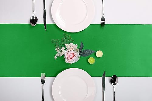 Miniatura 9 de Paquete de 15 caminos de mesa satinados color dorado claro de 12 x 108 pulgadas de largo, caminos de mesa para bodas, fiestas de cumpleaños,