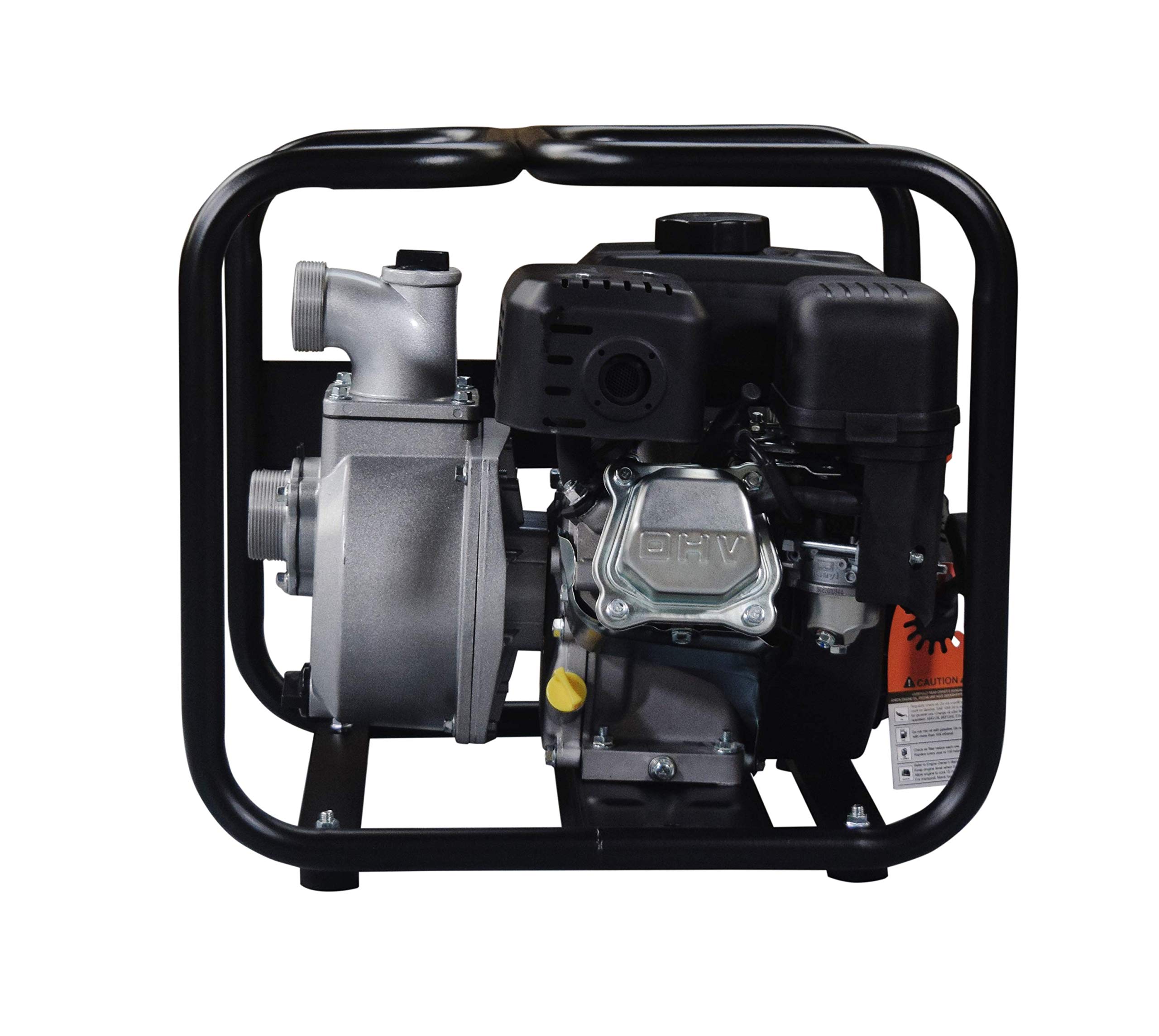 ITC Power Motobomba de Agua Gasolina Caudal 500 l/m para Riego y Cultivo - Bomba de Achique Potente para Trasvase Rápido - Water Pump con Motor OHV 4 Tiempos y Cuerpo de Aluminio Resistente