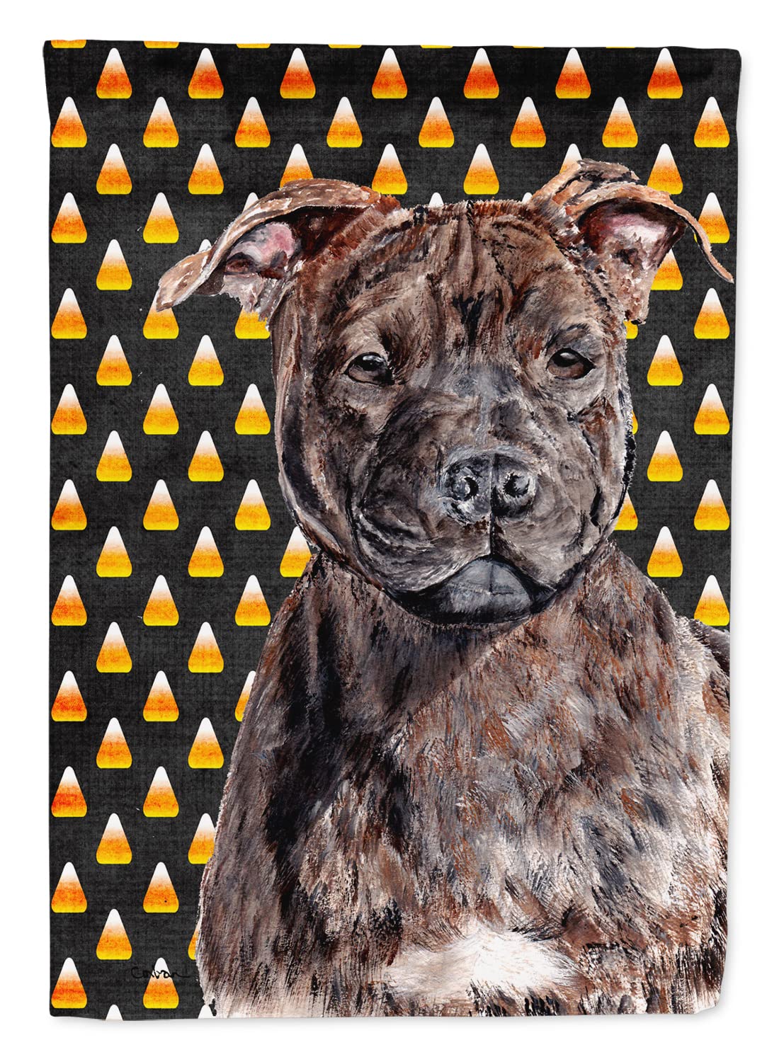 Staffordshire Bull Terrier drapeau Halloween Caroline S Treasures
