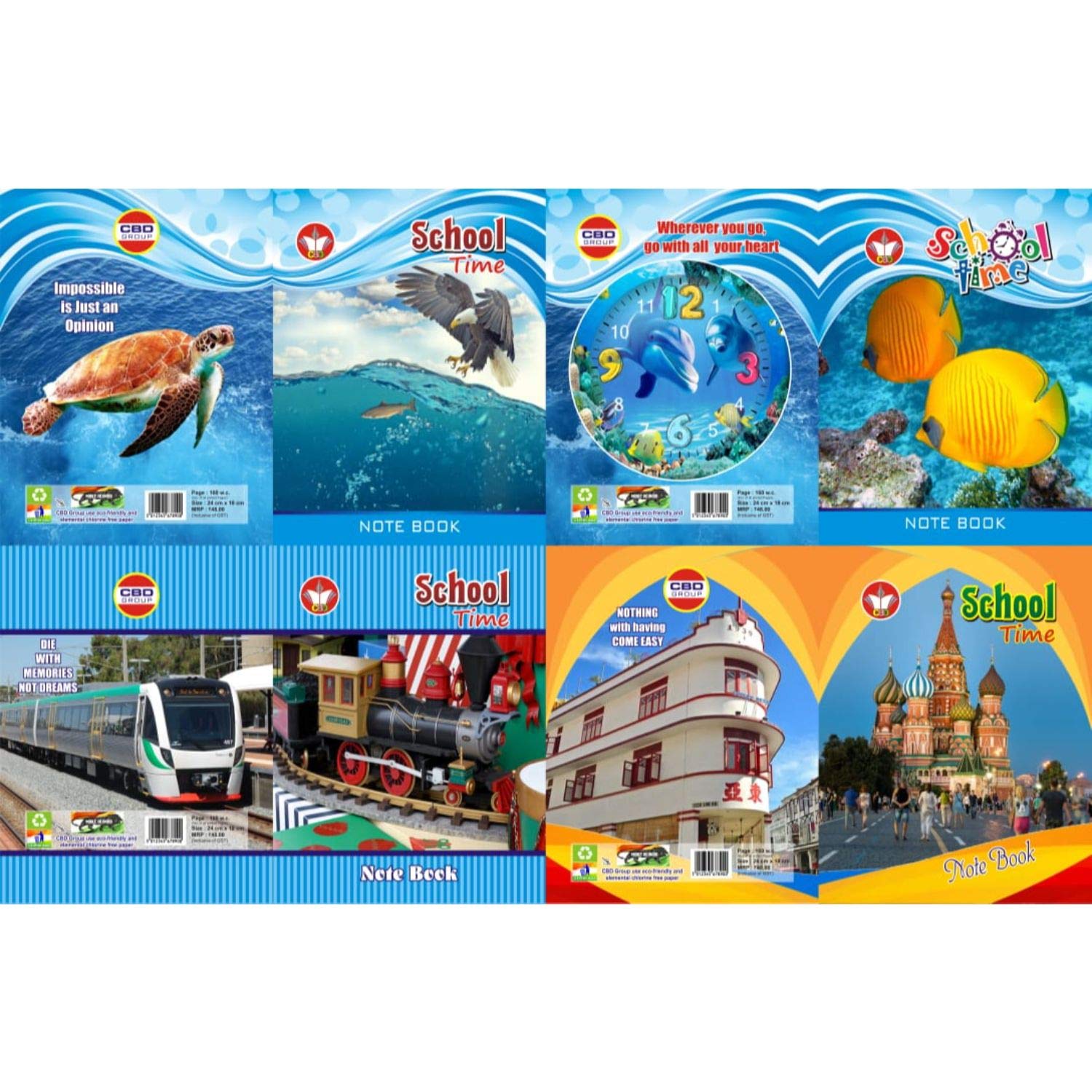 Career Book Depot School TIME Size- 24 cm, 18 cm, PAGE-168