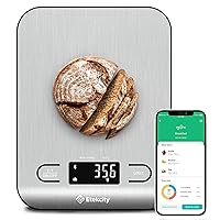 Vista 13 de Báscula de cocina digital multifunción Etekcity, báscula de alimentos, 11 lbs, plata, acero inoxidable (pilas incluidas).