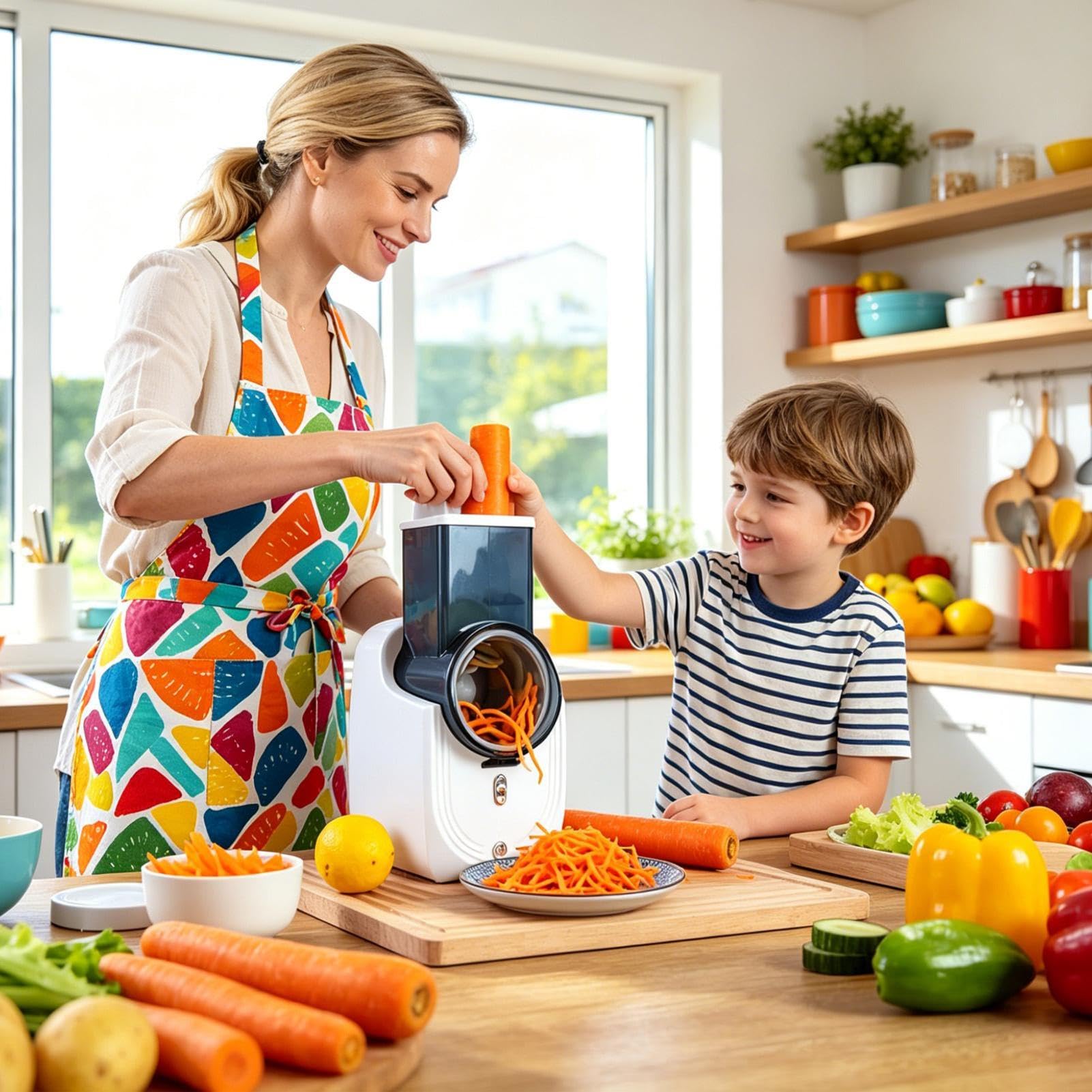 Grattugia elettrica affettatrice da cucina | Grattugia elettrica per patate per la lavorazione degli alimenti, catering, ristoranti, preparazione dei pasti, cucina, casa