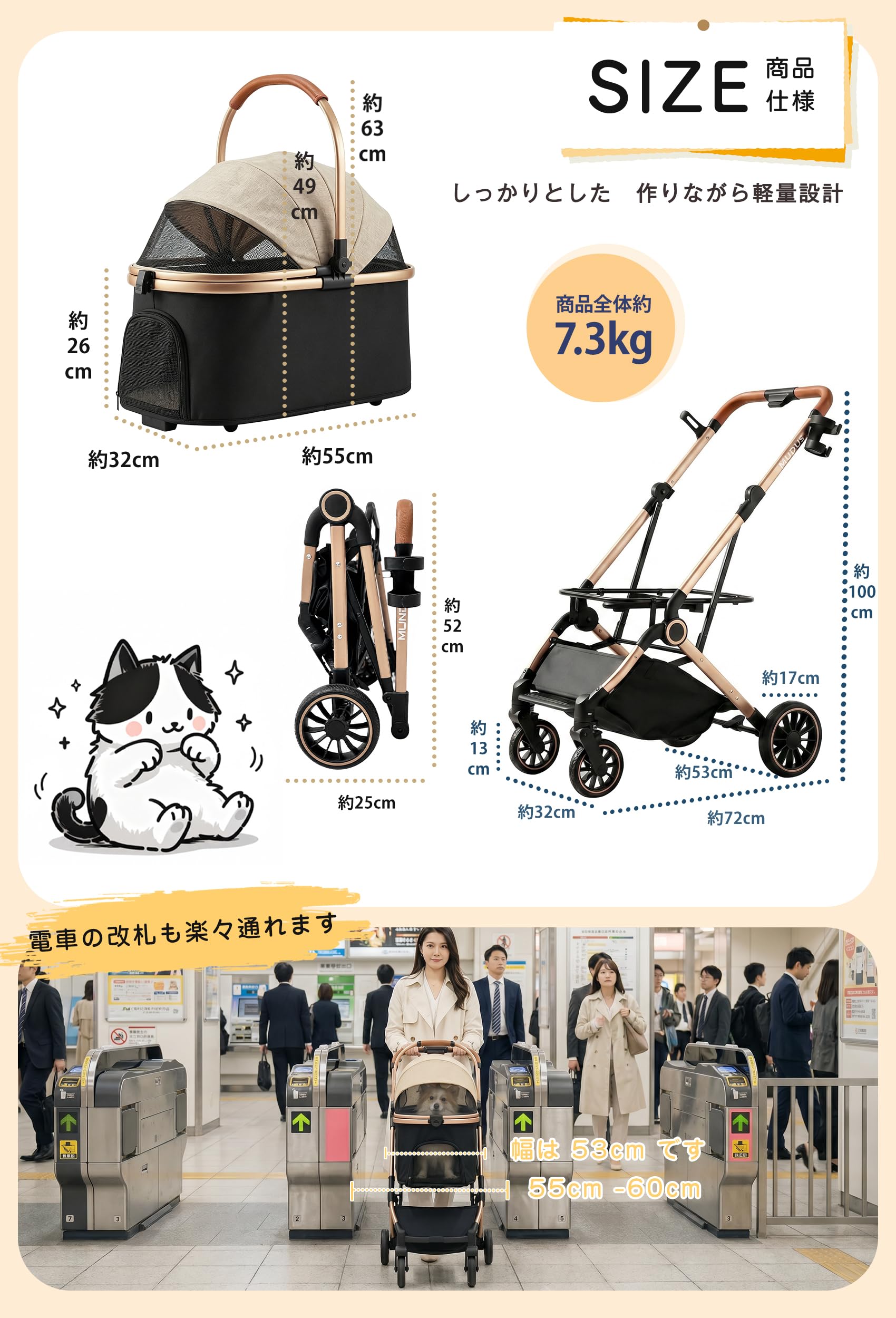Amazon.co.jp: 【ワンタッチ折り畳み&中·小型犬専用&最新自立型