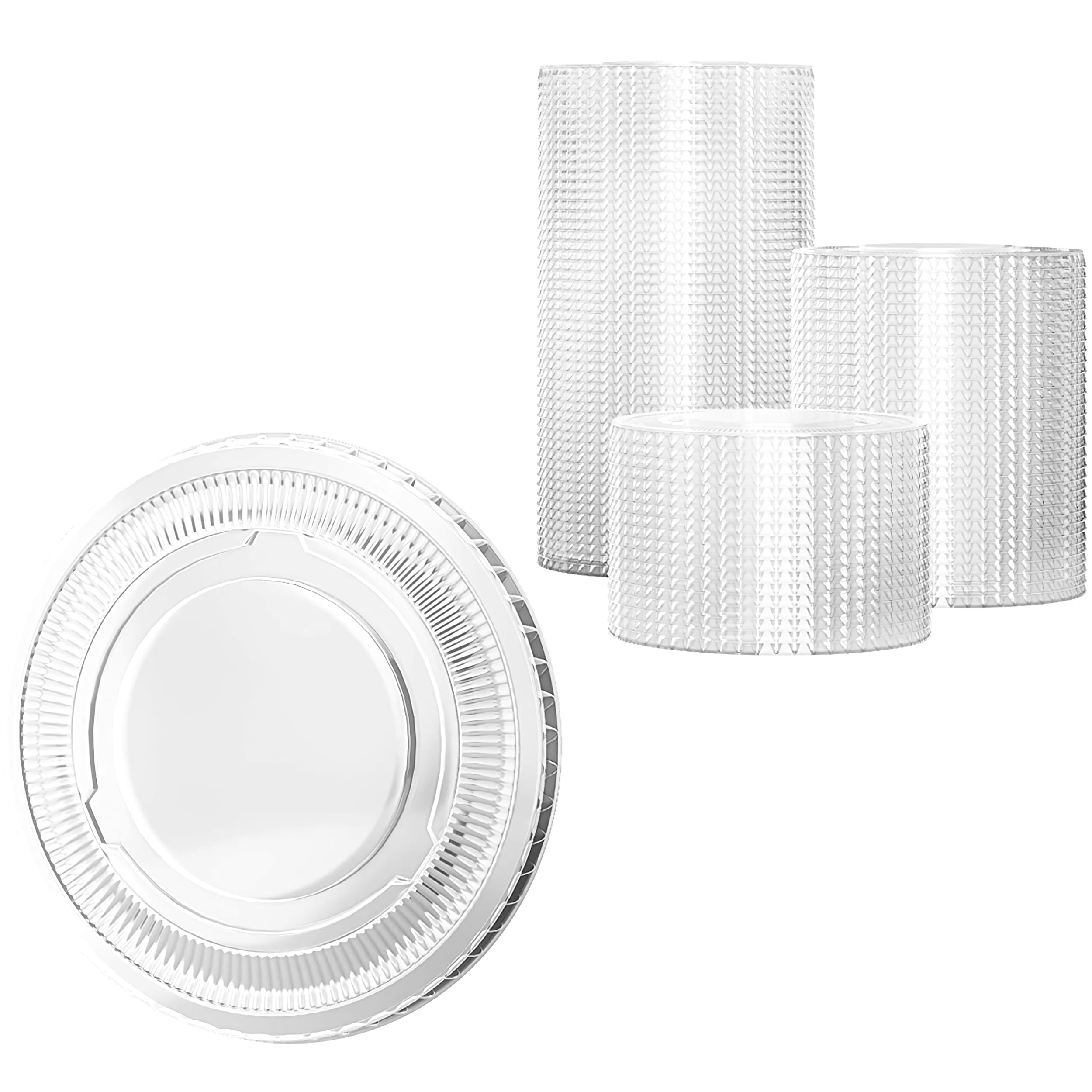 Leakproof, BPA Free 5.5 oz Souffle Lids 200 PK. Stackable Lids for Containers for Sampling, Salad Dressing, Sauce or Jello Shots. Plastic Food Prep