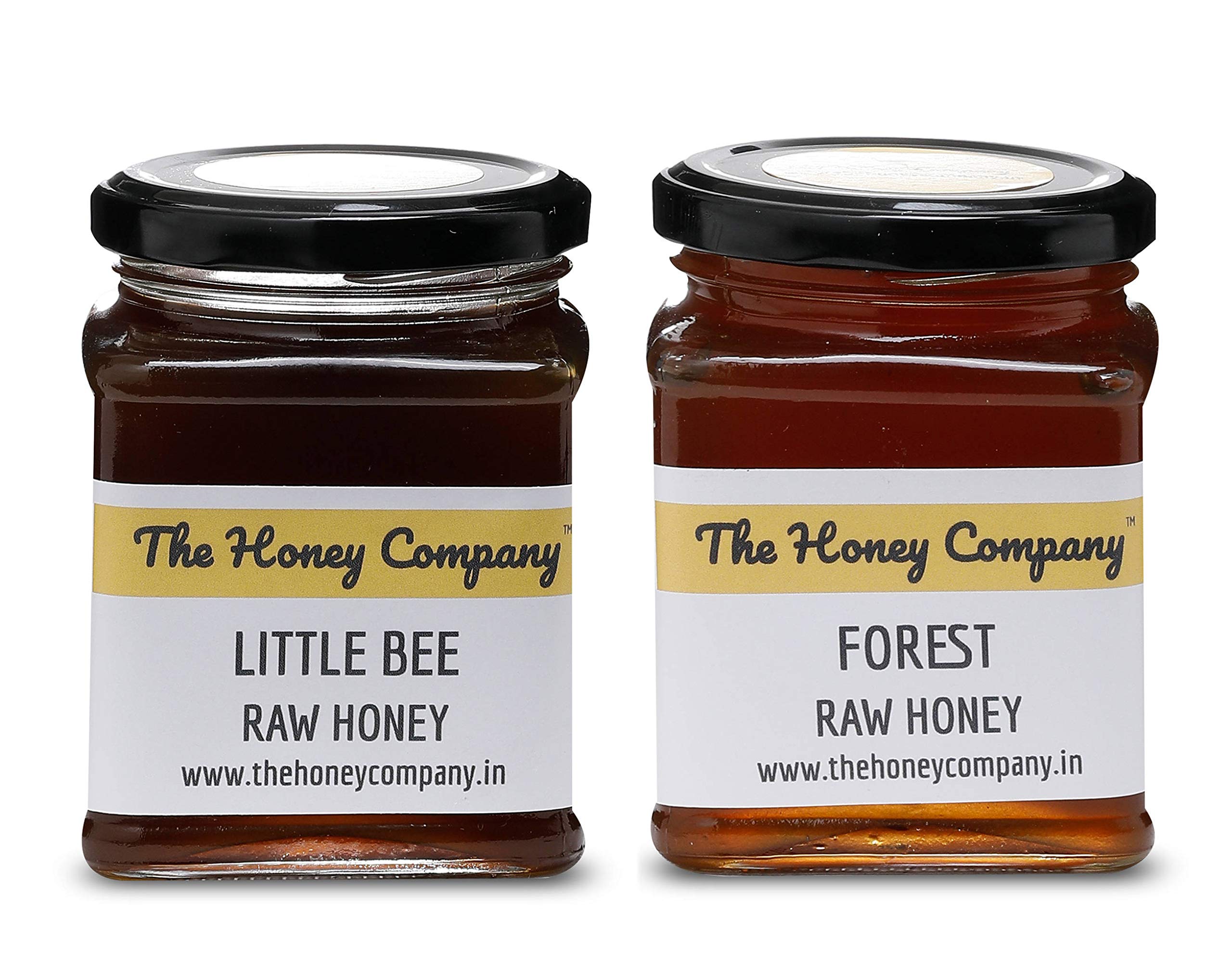 Combo Little Bee Raw Honey 550g + Forest Raw Honey 550g 100% Pure Natural Raw Unprocessed Unpasteurised Unfiltered for Immunity