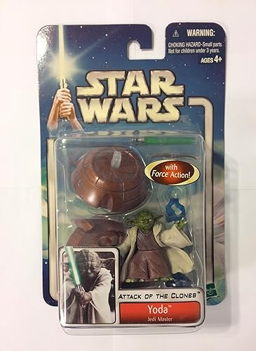 Star Wars, 2002 Saga Collection, figura de acción Yoda Jedi #23, 3.75 pulgadas