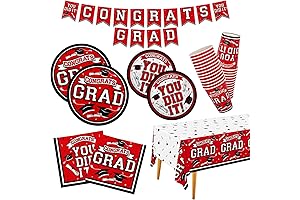 Red Graduation Party Decorations 2023, a Party Essential for Your Grad!