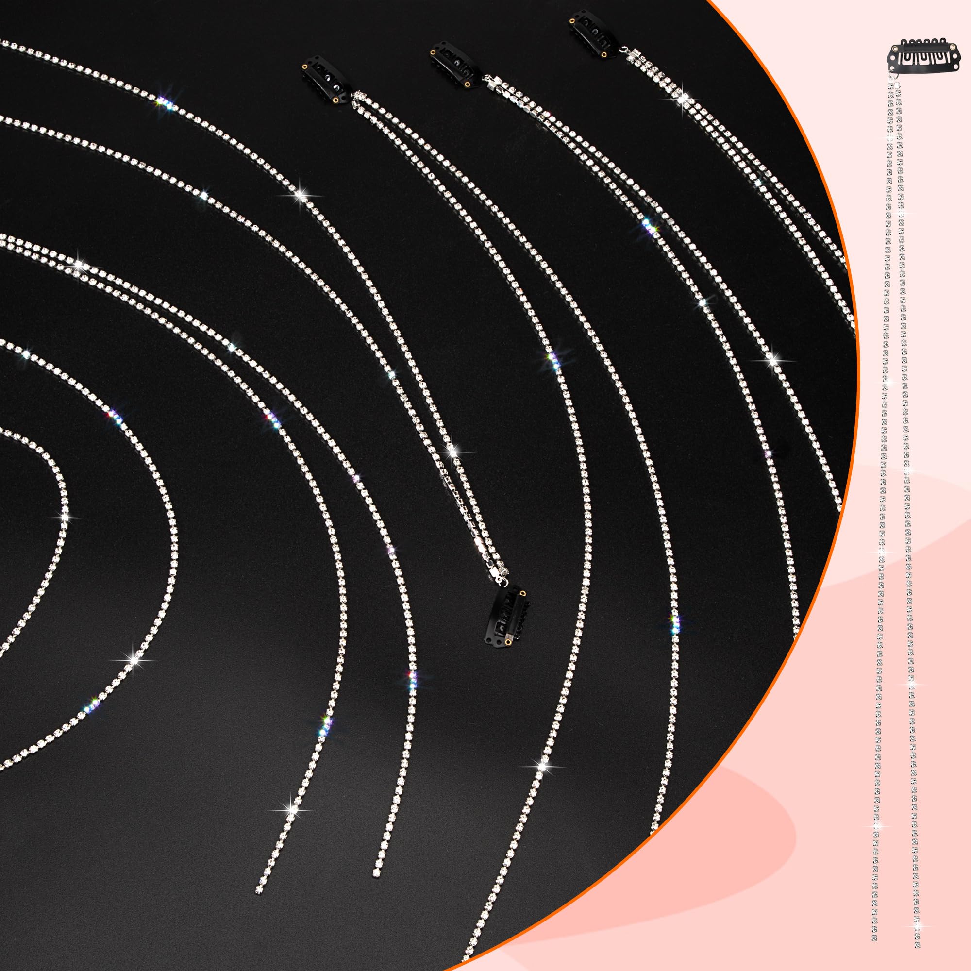 Vakkery - Accessori per capelli da sposa con fiori in argento, con cristalli e perle, viti per