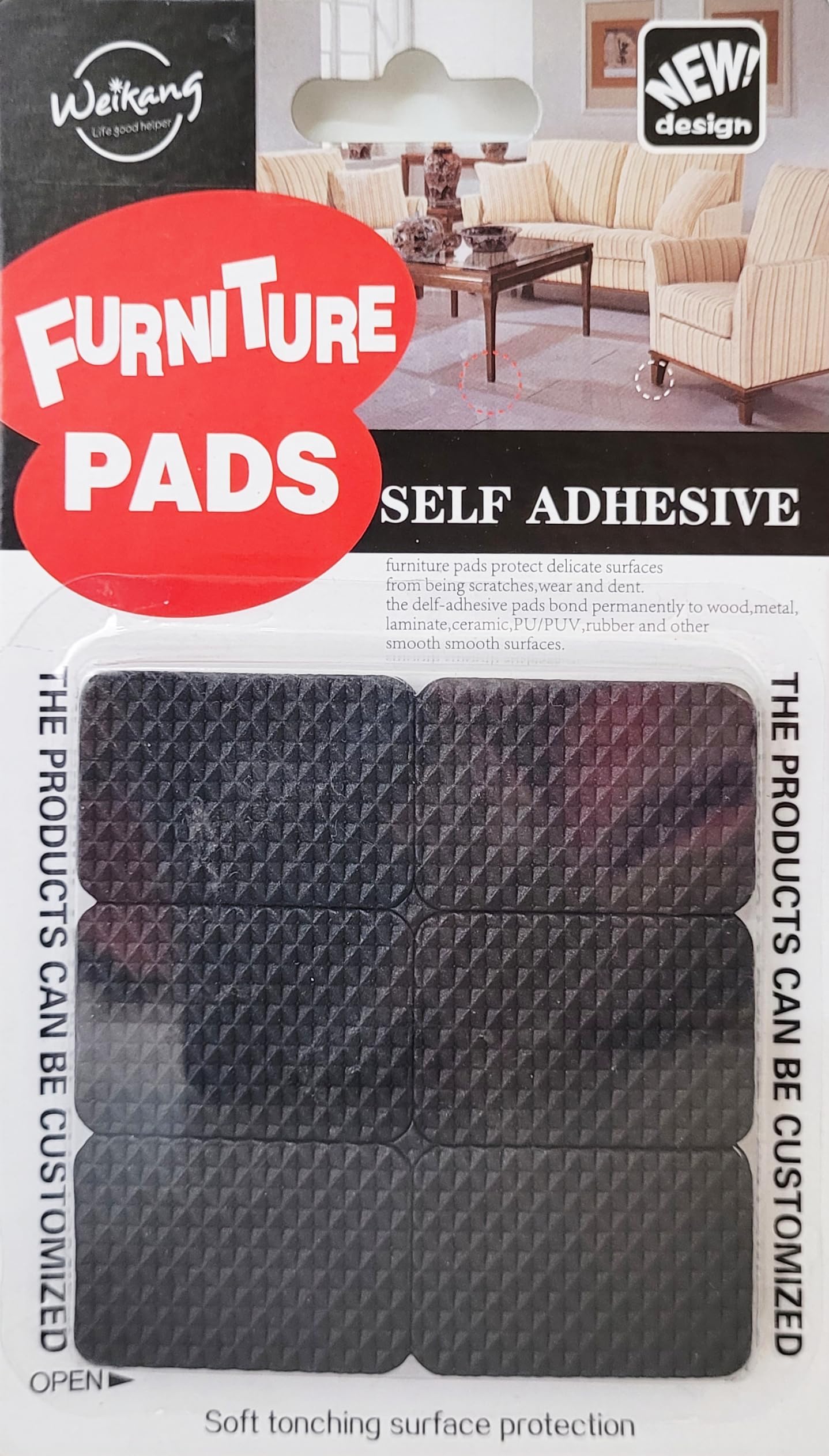 Prostuff.in® Furniture Silicone Protection Cover || Rectangle Shape Rubber Floor Protector, Non Slip Furniture Pads, Sofa Bed Balance Pad Noise Insulation Pad,4 * 2.7 Cm Black Color,12 Pcs (B0CZHPVF7Z) Amazon Price History, Amazon Price Tracker