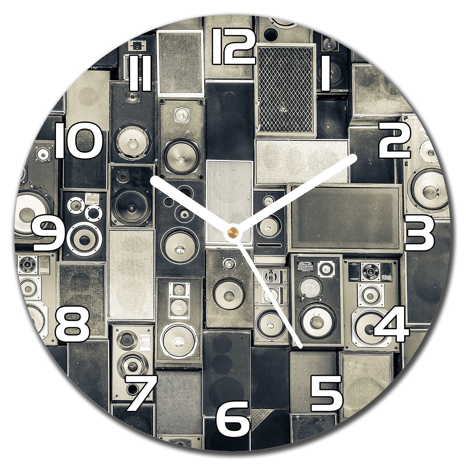 Horloge murale cuisine et salon moderne au motif de cassette audio vintage