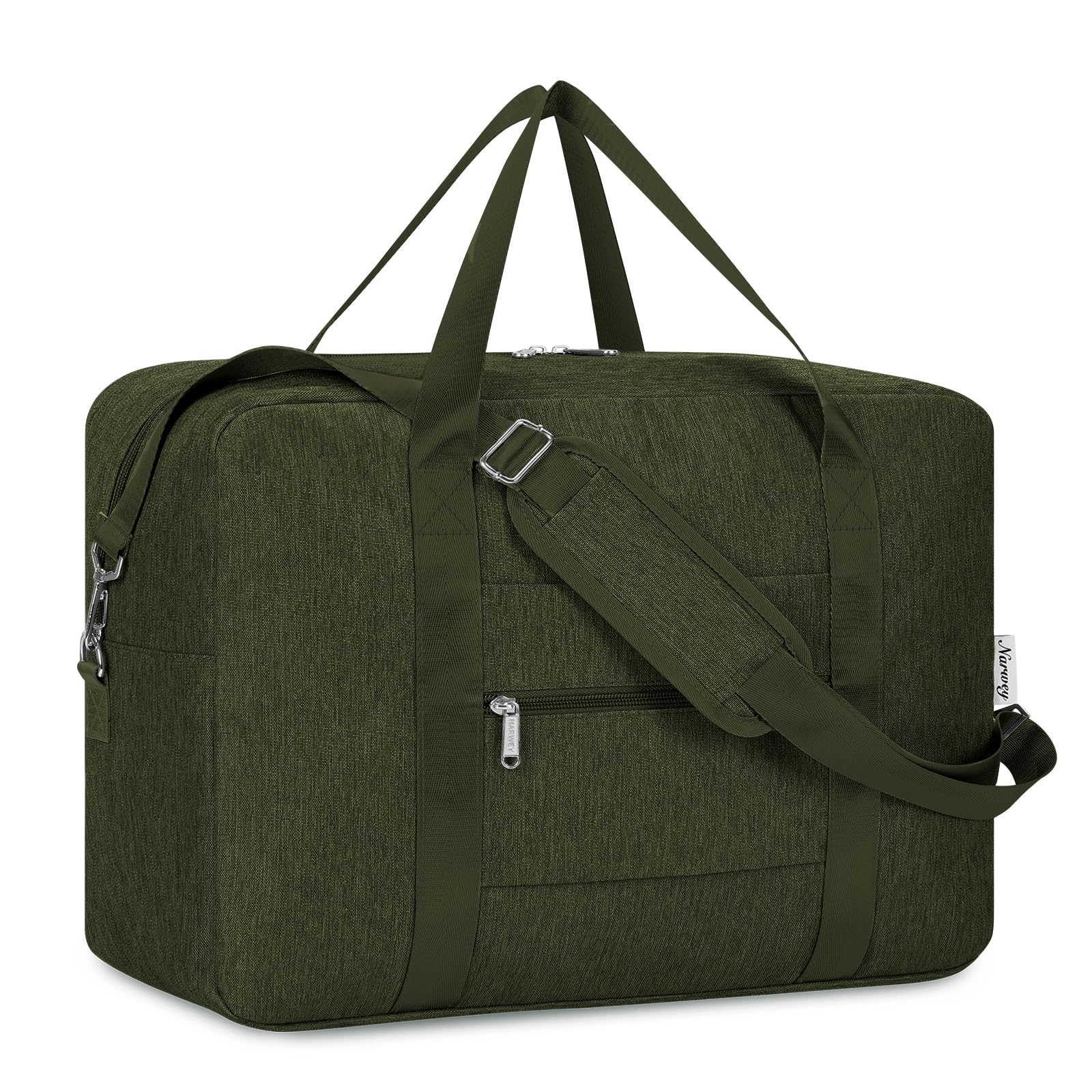 For Spirit Airlines Personal Item Bag 18x14x8 Foldable Travel Duffel Bag Underseat Carry on Luggage for Women and Men 30L (Army Green)