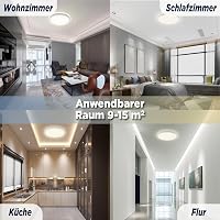 BestLuz LED mennyezeti lámpa 18W 3600lm 4000K lapos fehér konyha nappali 7