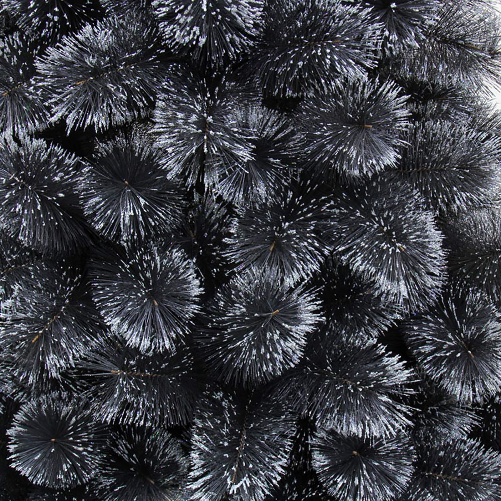 Albero di Natale Automatico con Aghi di Pino Criptati, con Gambe in Metallo Massiccio, Albero di Natale Artificiale di Lusso, Nero 120 Cm,Black,120cm(4ft)
