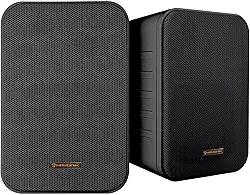 HAYONIK, Caixa Passiva, 60W, 2 Vias, Woofer 4", Tweeter 0,5", Gabinete Polipropileno, Resp. Freq: 100-20Khz, 30W RMS, Suporte Incluso - MSB60NC Preta