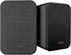 HAYONIK, Caixa Passiva, 60W, 2 Vias, Woofer 4", Tweeter 0,5", Gabinete Polipropileno, Resp. Freq: 100-20Khz, 30W RMS, Suporte Incluso - MSB60NC Preta