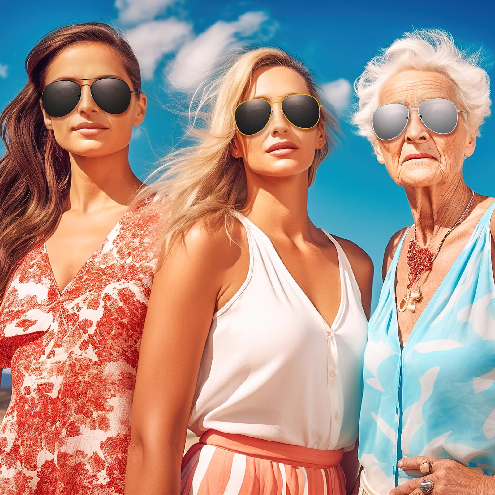 Mepase 36 pares de lentes de sol clásicos para hombres y mujeres, lentes de sol ligeros para protección UV, pesca, compras, viajes