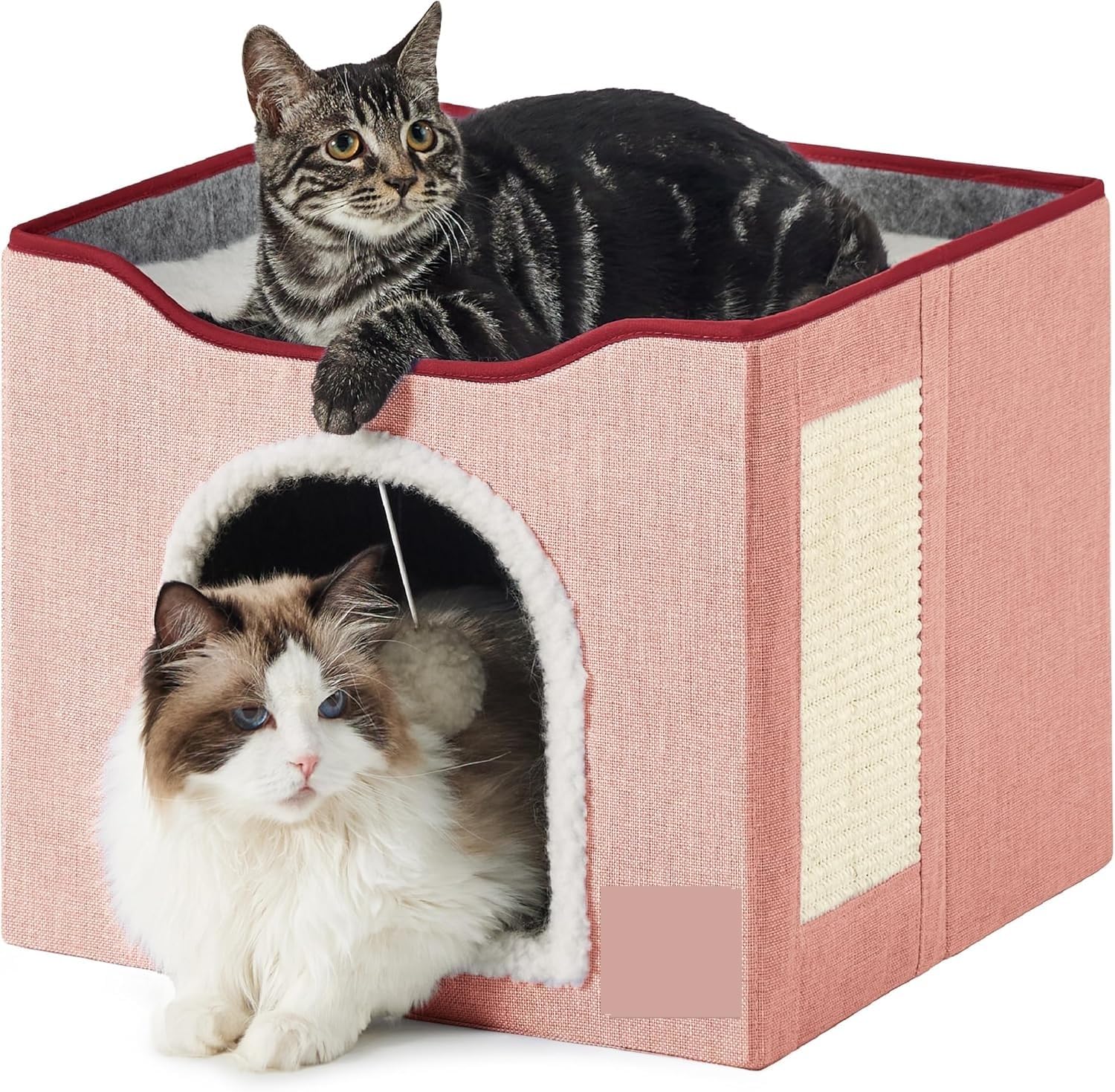 Artificial pet mat The Warm Pet Cat House Is Equipped With Plush Ball Hangers And Grippers That Can Be Folded, As Well As Artificial Pet Beds, Suitable For Indoor Pet Cats Suitable for indoor pets(Sin
