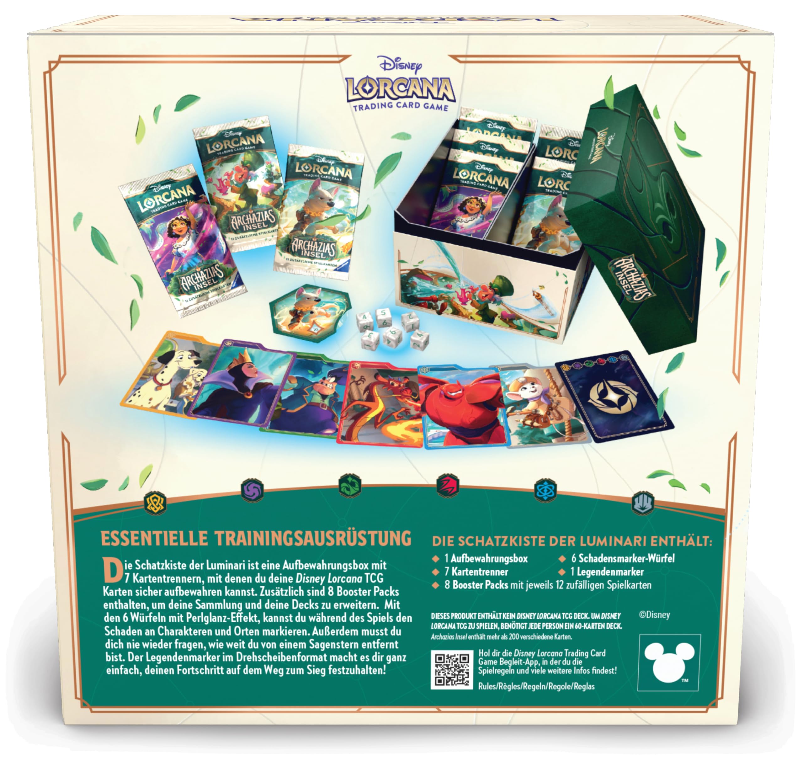 Disney Lorcana Trading Card Game: Archazias Insel - Schatzkiste der Luminari (Deutsch)