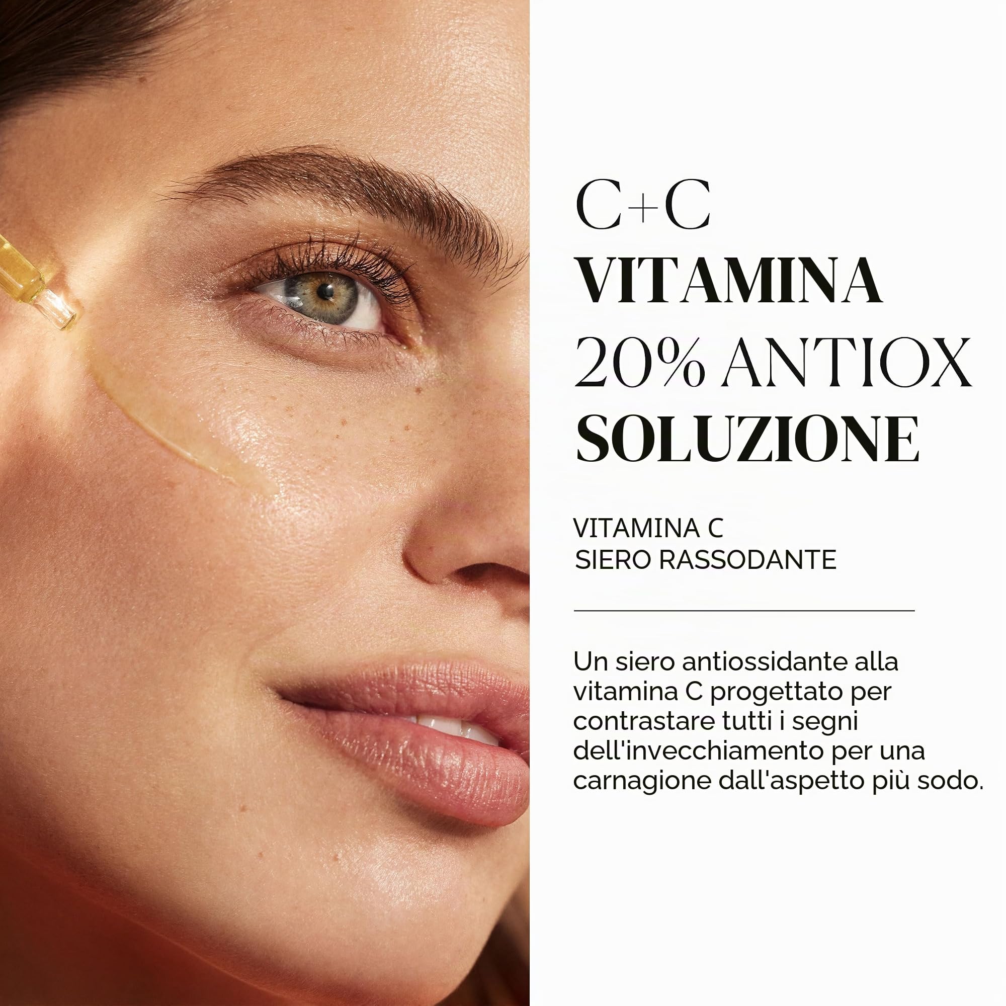 Natura Bissé C+C Vitamina 20% Antiox Solution | Siero Viso Rassodante con Vitamina C, Alfa Arbutina, Carnosina ed Estratto di Curcuma e Pino | 30 ml