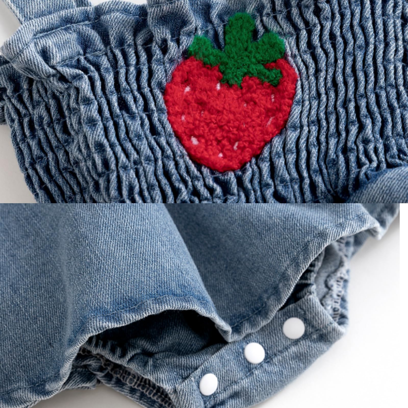 Pagliaccetti da Neonata Bimba Tutine di Jeans Abito Bambina Spaglietti Strip Estate Vestito