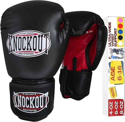 Guantes de boxeo para niños, guantes de entrenamiento juvenil para kickboxing, artes marciales mixtas, guantes de bolsa pesada para principiantes,