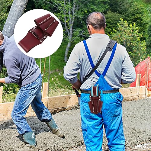 Miniatura 2 de Bolsa de almacenamiento de herramientas Bolsa de herramientas de reparación Bolsa de almacenamiento de piel de vaca Bolsa de cintura Bolsa de