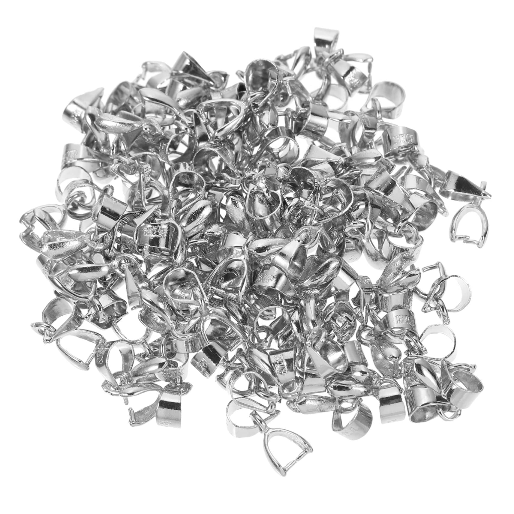 SHINEOFI 400piezas Conectores De Colgante Para Collar De Accesorios De Joyería Clip De Sujeción Para Pendientes y Charms Fácil Instalación y Versatilidad Manualidades