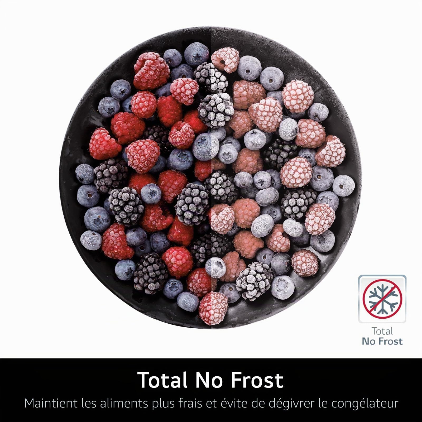 LG GMV860EPDE Slim Fit Réfrigérateur/congélateur multi-portes | InstaView | 530 L | Total No Frost | Slim Fit – Seulement 83,5 cm de large | Noir