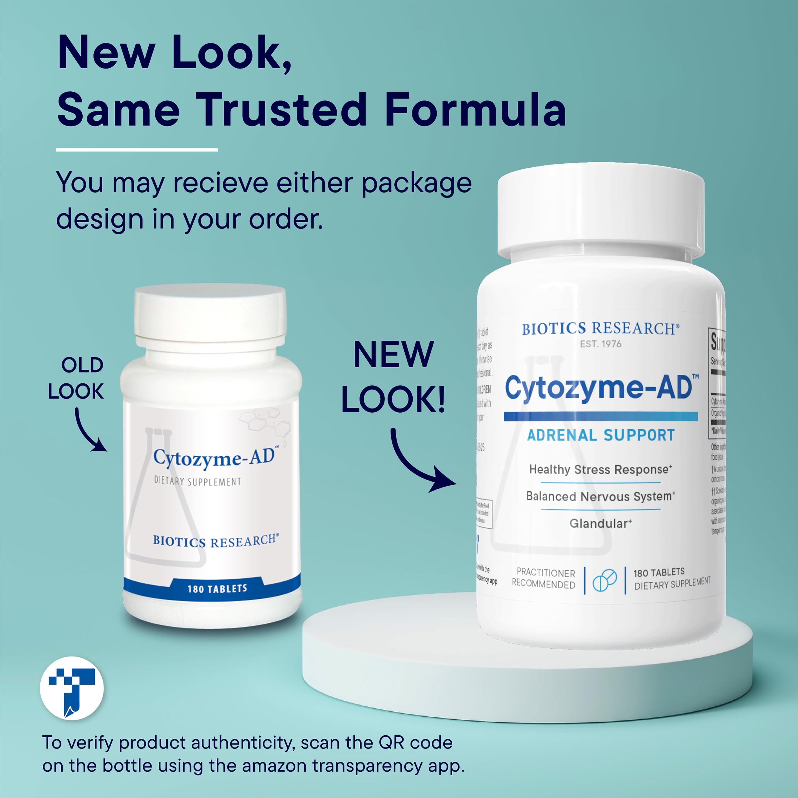 BIOTICS RESEARCH Cytozyme-AD Adrenal Support Supplement Men Women 180Tabs — Amazon image 8