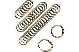 CooBigo 50 Pack 5/8 Inch Binder Rings: The Ultimate Organizational Solution