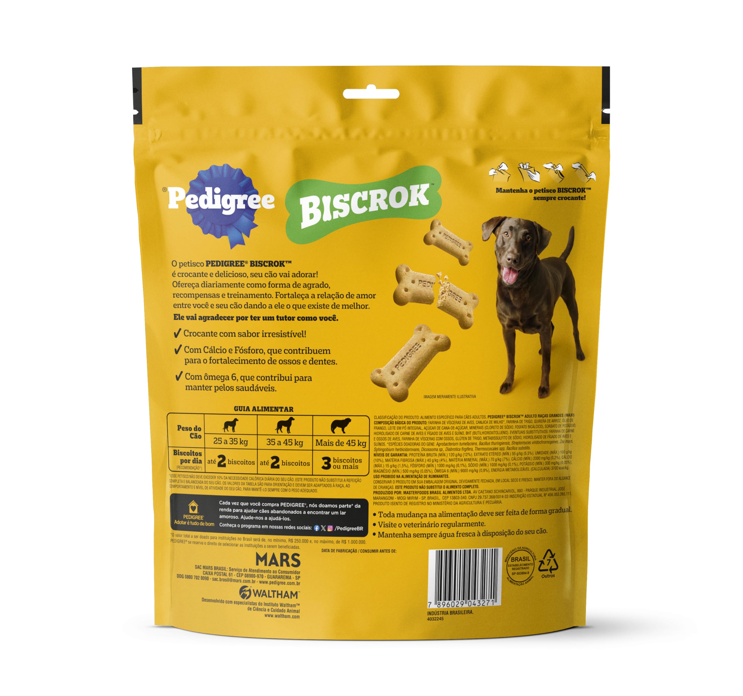 PEDIGREE BISCROK ADULTO PQ 500
