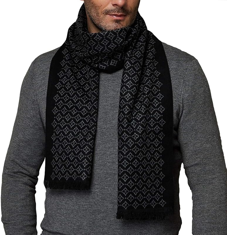 CUDDLE DREAMS Men's Silk Scarves for Winter, Luxuriously Soft & Warm | 100% Authentic Mulberry Silk, Nature's Pure Fiber, Velvety Brushed Finish, Skin-Friendly Zero Itch, Decent Gift Box