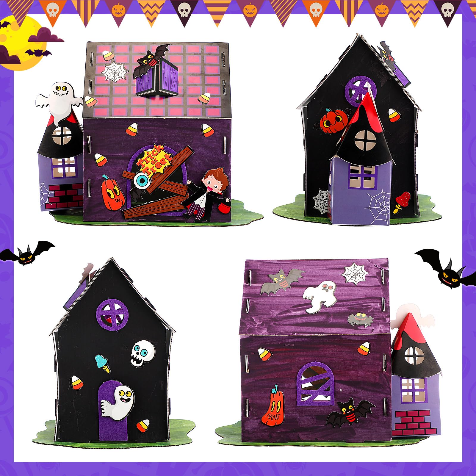 ハロウィンサブルアートキット　3セット ハロウィンカラーサンドアートキット 3セット