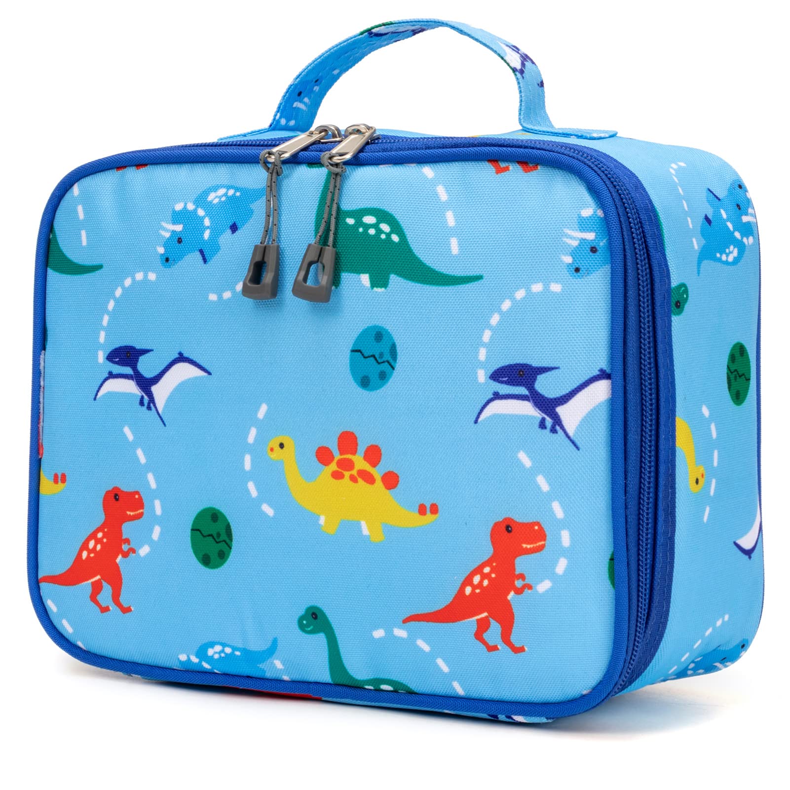 JinBeryl Lunch Bag for Kids Boys, Small Size for School and Weekend, Insulated, Light blue