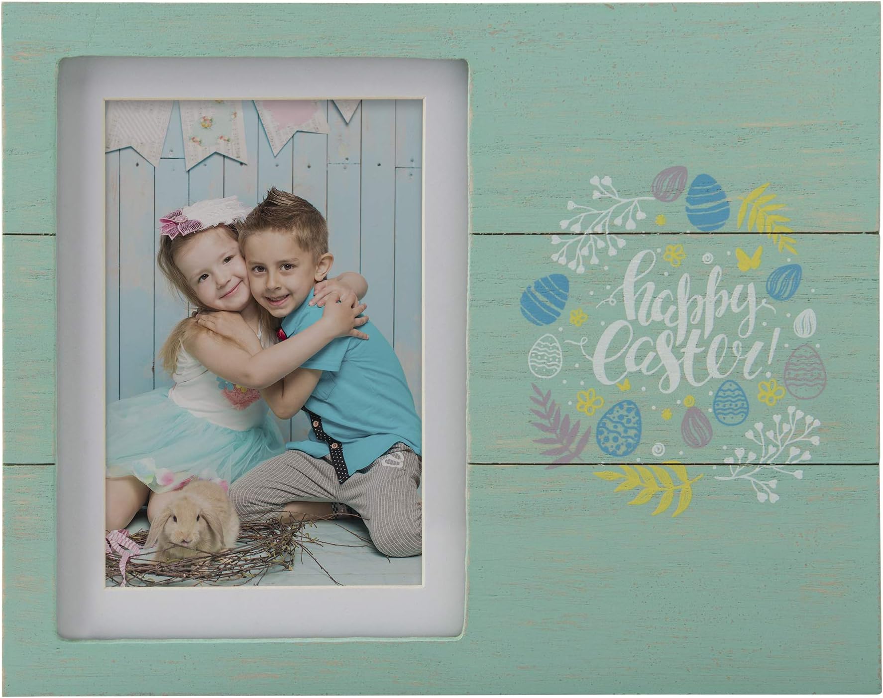 Wood Happy Easter 5x7 Picture Frame
