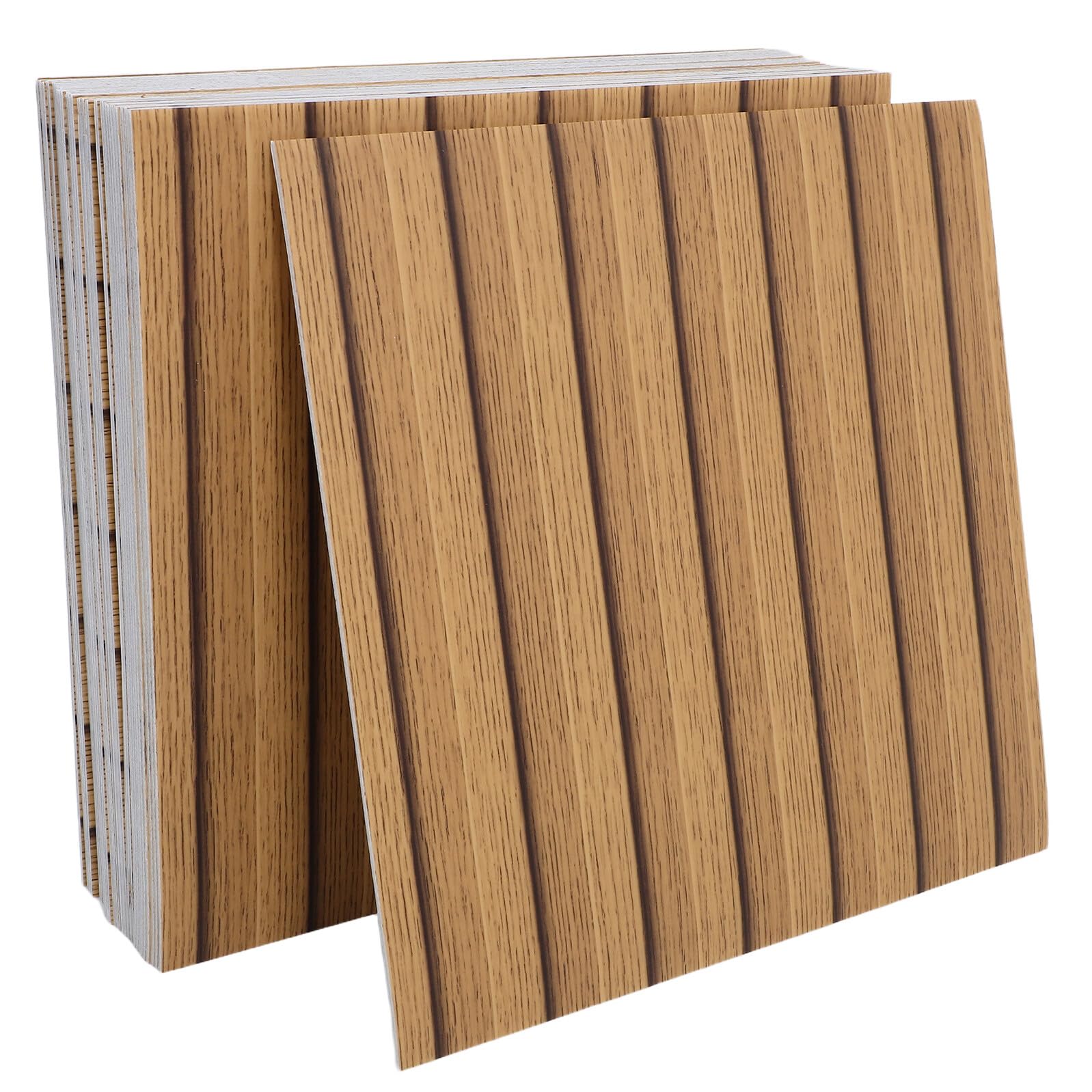 30 Paneles Autoadhesivos Imitación Madera 30X30 CM Revestimiento de Pared para Baño y Cocina Decoración Interior Autoadherente Resistente Humedad