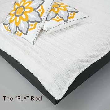 NTC Fly Wooden Bed Frame Without Headboard, Solid Wood Foundation with Silent Slats and Wood Central Supports, 1000 Lb Capacity, Effortless Assembly, Full - Burnt Black